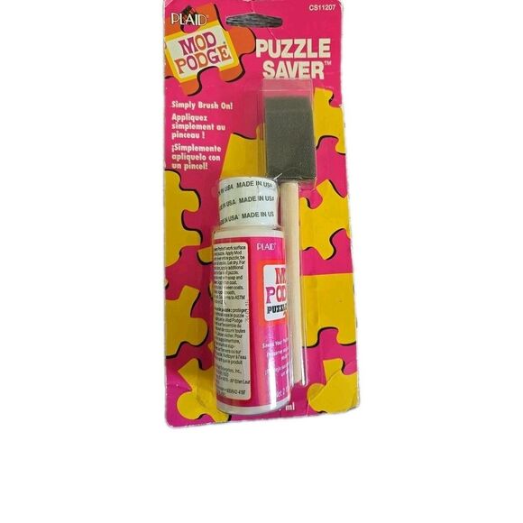 All In One Glue And Sealer Water Based Non Toxic 2 Oz For Puzzles And Crafts - Picture 1 of 7
